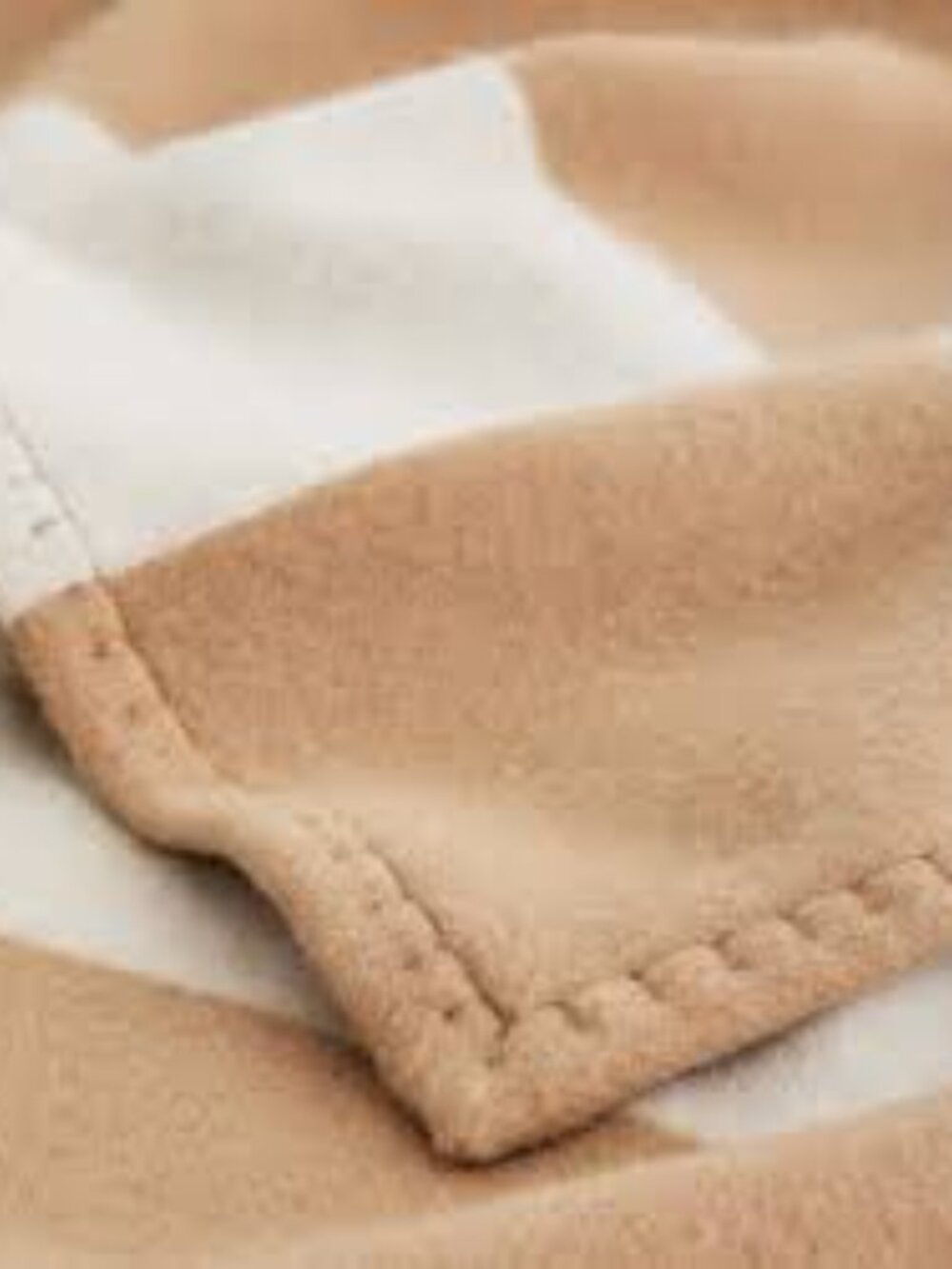 Quince Merino Wool Cashmere Luxury Throw Camel Ivory Blanket NWOT - Picture 2 of 3
